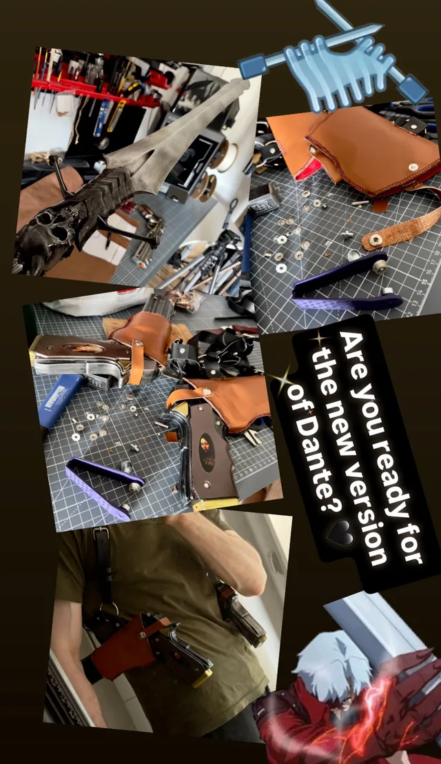 Behind the Work from Impossible Pleasure. Crafting custom holsters and prop details for a new Dante cosplay.