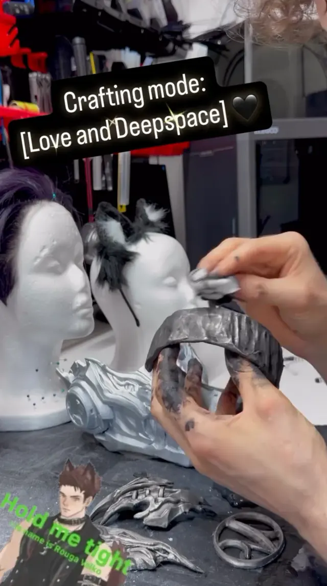 Behind the Work from Impossible Pleasure. Crafting & Props · Building and finishing Valko cosplay components for Love and Deepspace.